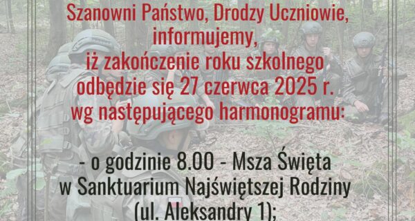 ZAKOŃCZENIE ROKU