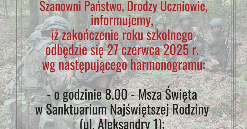 ZAKOŃCZENIE ROKU